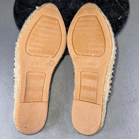 Manebi Zebra Print Calf Hair/Leather Mules Flats Women's Size 37 / 6 US - Picture 6 of 6